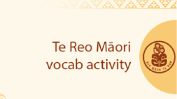 Resource Te Reo Maori vocab activity Image